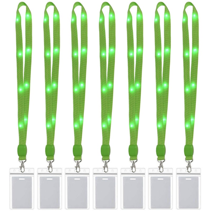 AMNQUERXUS LED Light Up Flashing Cruise Lanyards Keychain Key Holder Neck Straps Necklace - Image 1